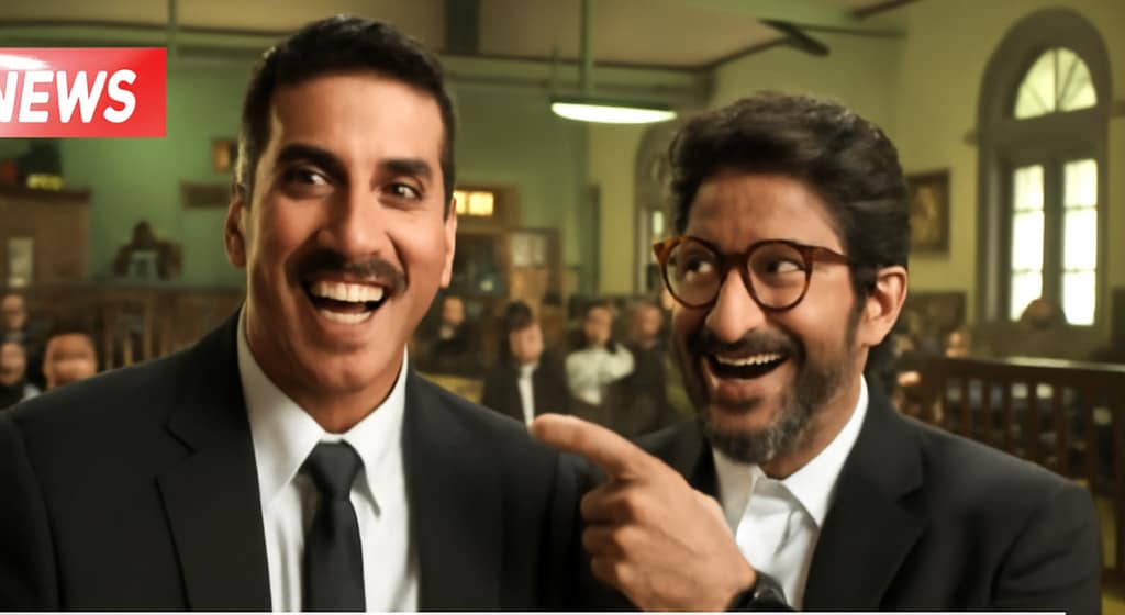 Akshay Kumar aur Arshad Warsi Jolly LLB 3 movie mein courtroom scene ke sath