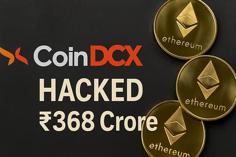 CoinDCX हैक 2025 का चित्र जिसमें वॉलेट से डिजिटल फंड चोरी को दिखाया गया है